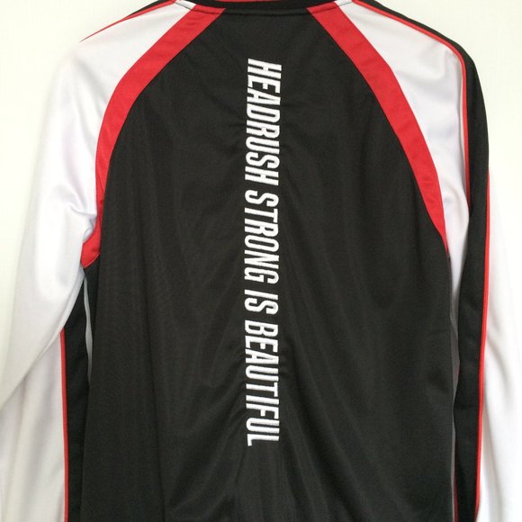 Headrush The Gotlander Womens Track Jacket Large Black Strong Is Beautiful Zip - Picture 3 of 8